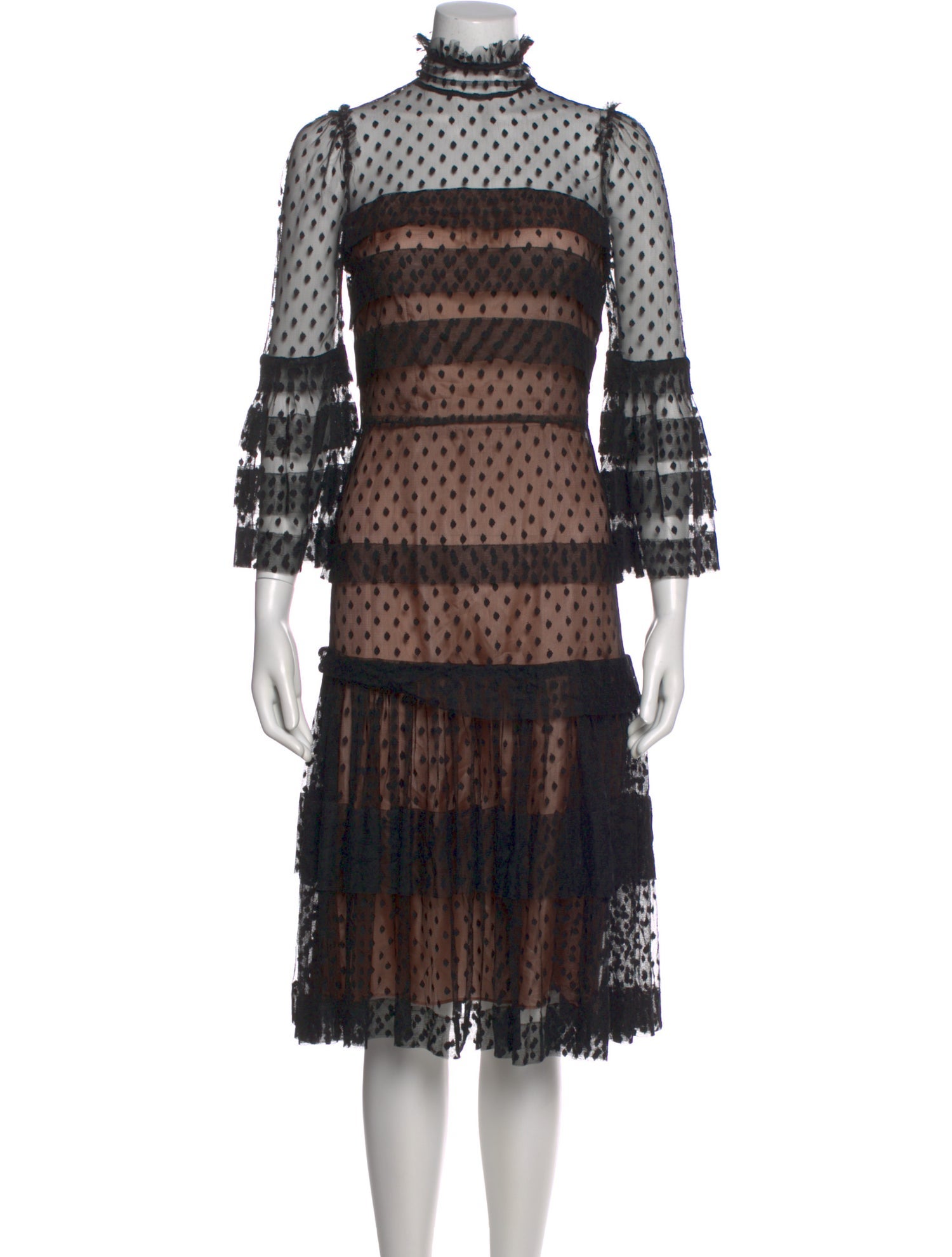 Anna Mason Lace Pattern Knee-Length Dress w/ Tags