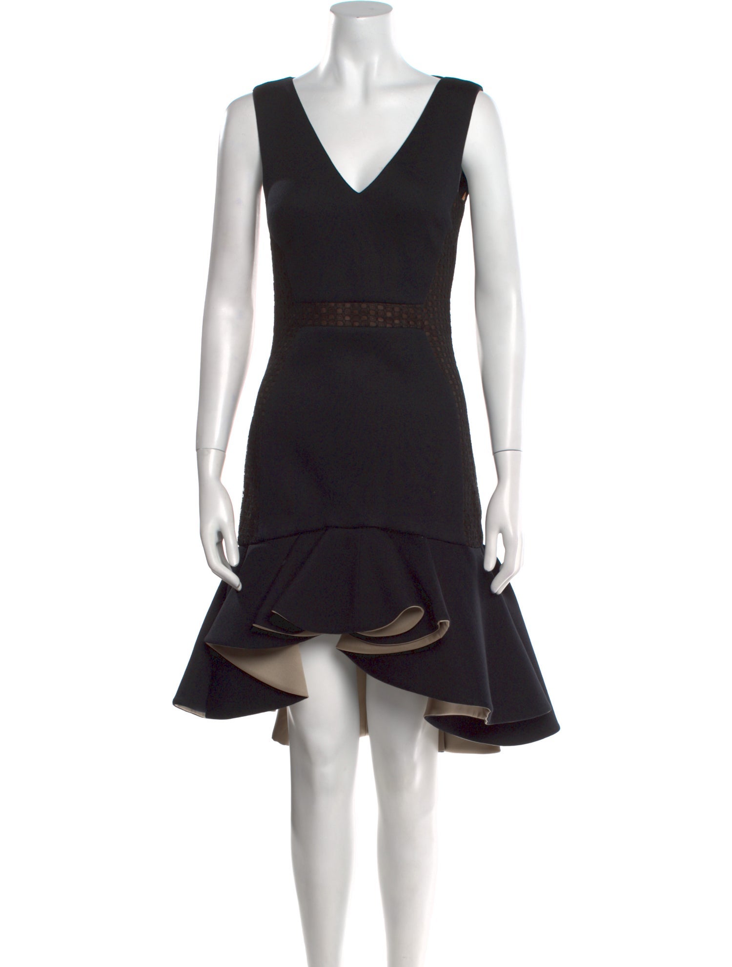 Antonio Bernardo V-Neck Knee-Length Dress