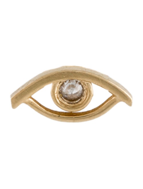 Anna Sheffield 14K Diamond Evil Eye Single Stud Earring