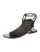 Antik Batik Canvas Sequin Embellishments Gladiator Sandals