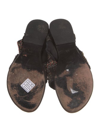 Antik Batik Canvas Sequin Embellishments Gladiator Sandals