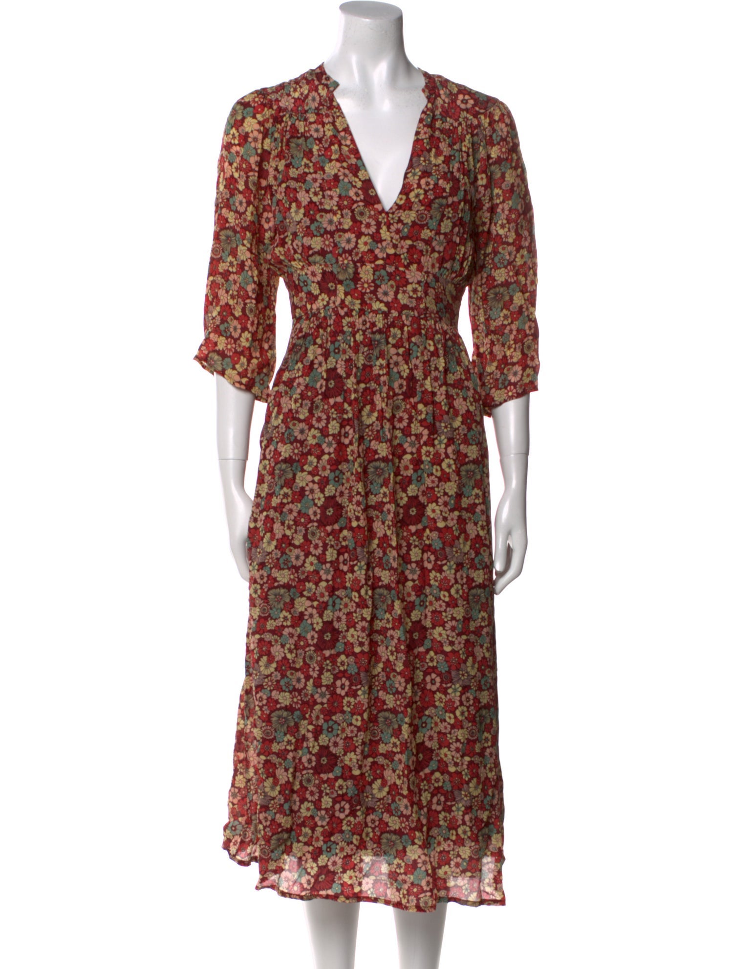 Antik Batik Floral Print Long Dress