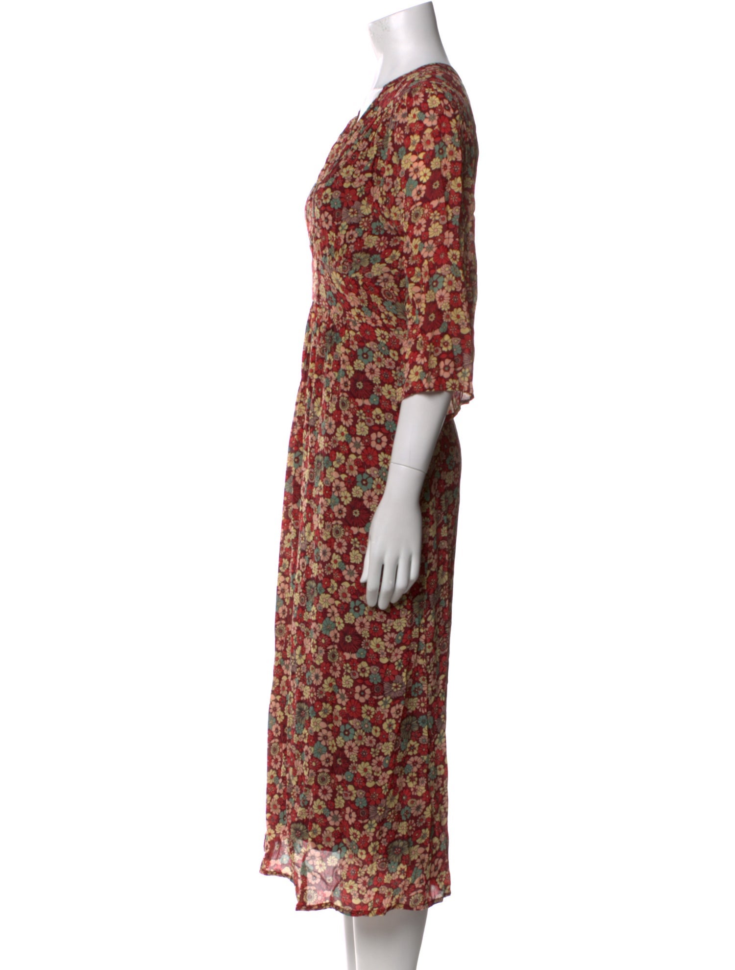 Antik Batik Floral Print Long Dress