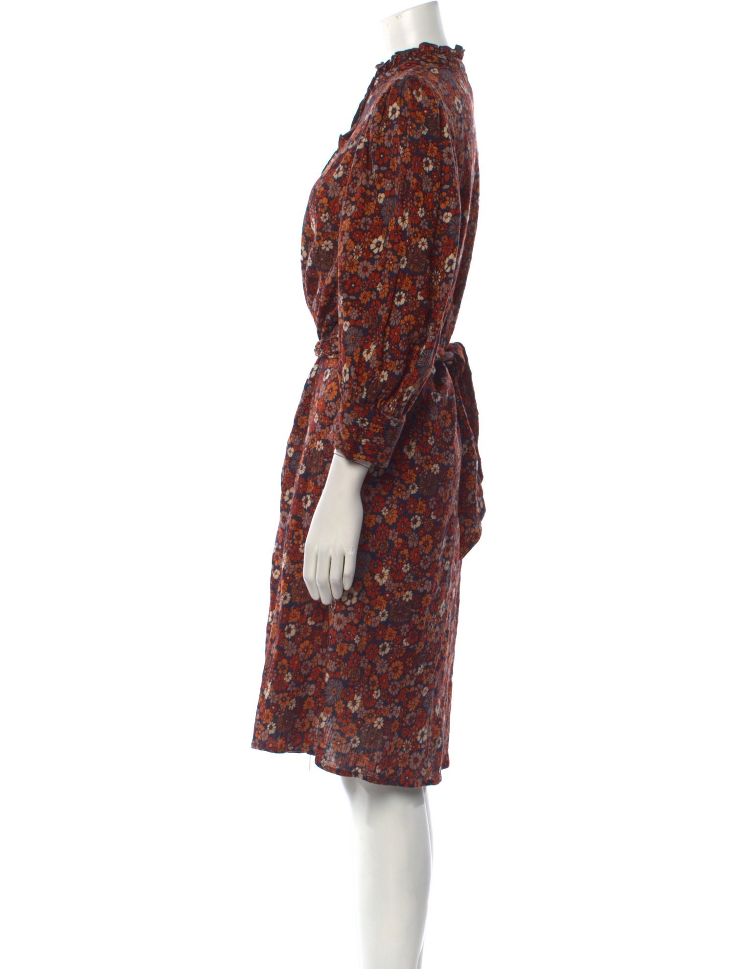Antik Batik Floral Print Knee-Length Dress