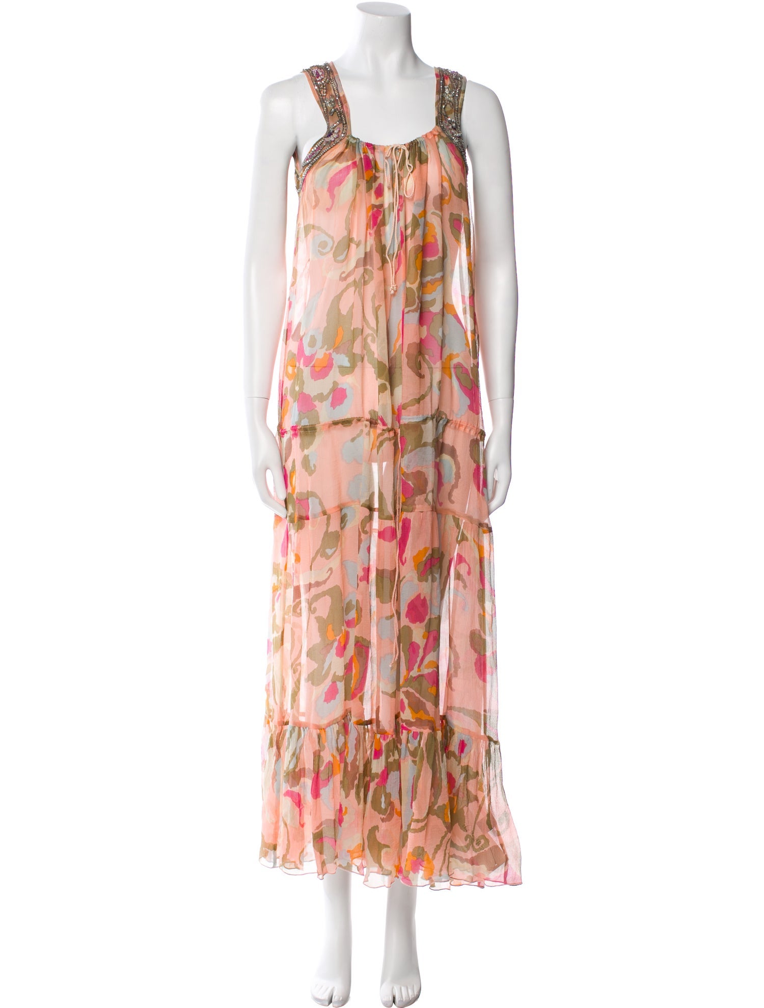Antik Batik Silk Long Dress