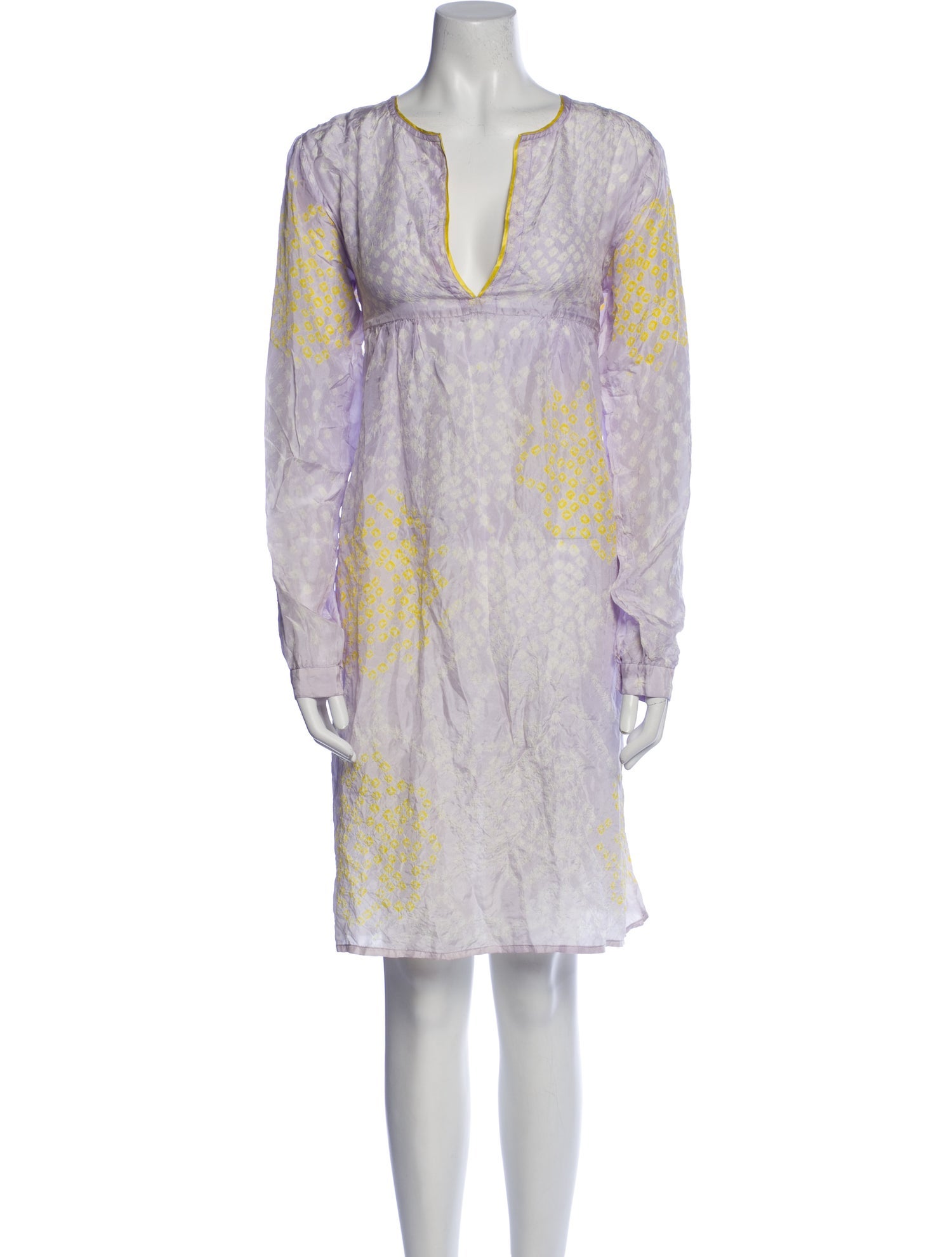 Antik Batik Silk Knee-Length Dress