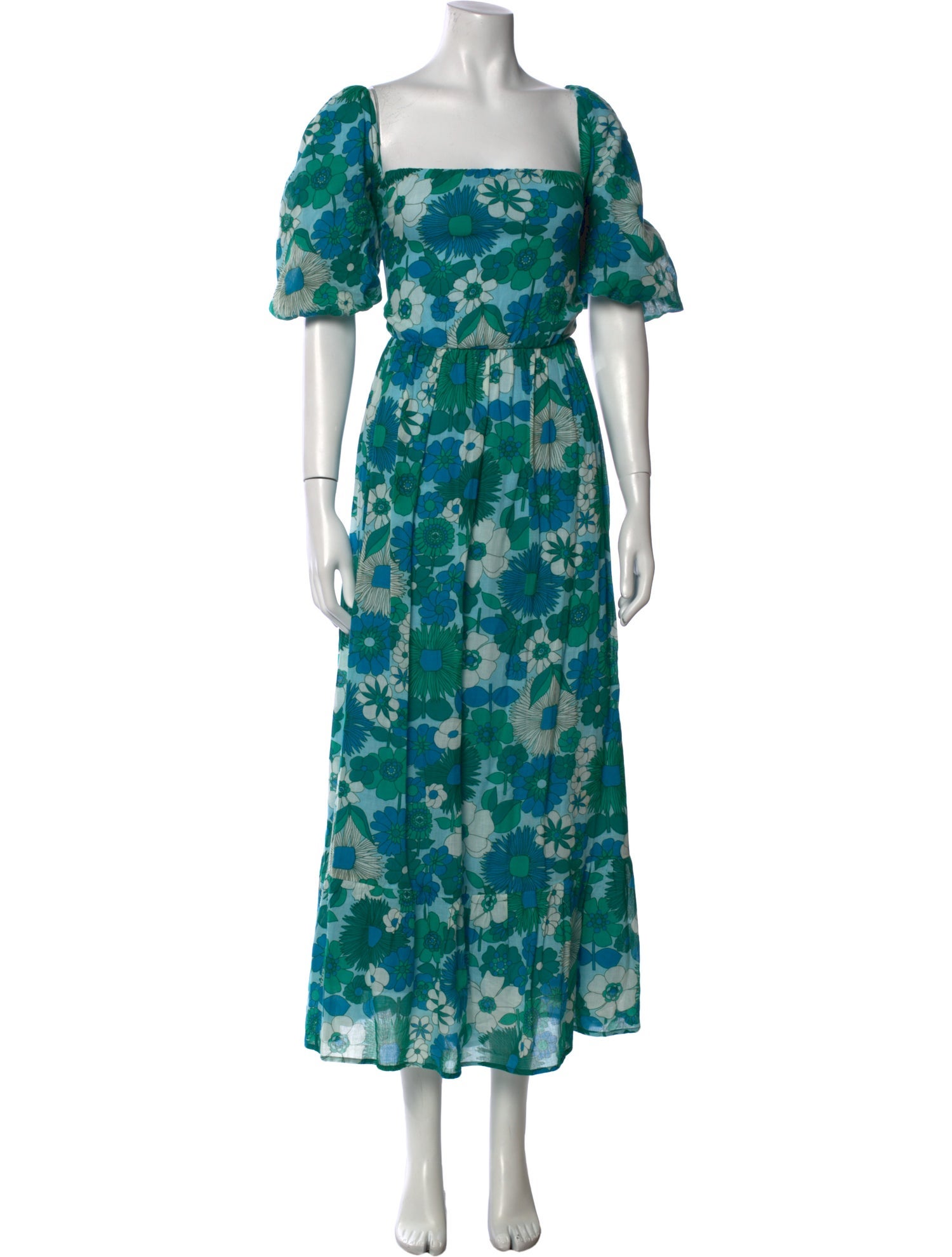 Antik Batik Floral Print Midi Length Dress