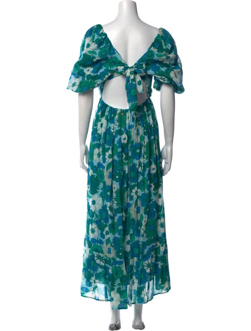 Antik Batik Floral Print Midi Length Dress