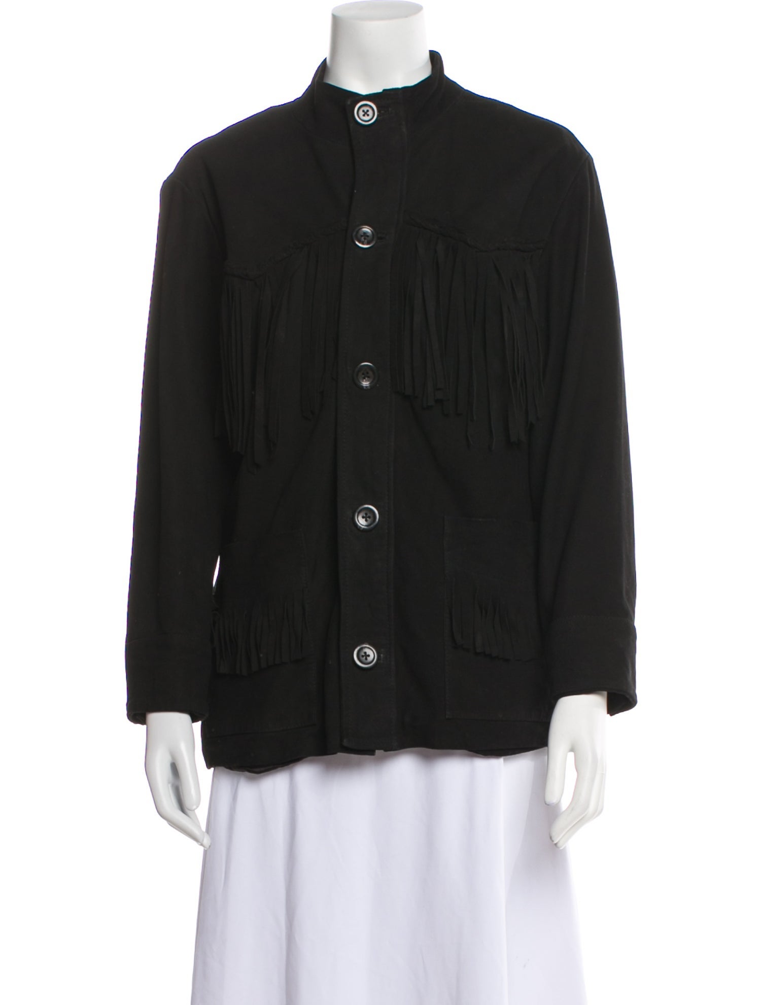 Antik Batik Leather Utility Jacket