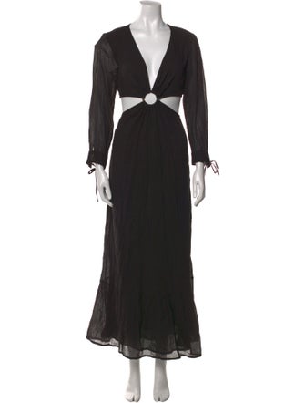 Antik Batik V-Neck Long Dress