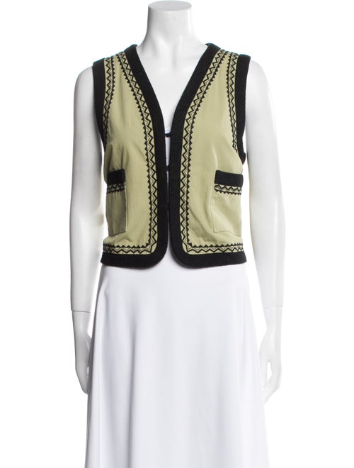 Antik Batik Colorblock Pattern Vest