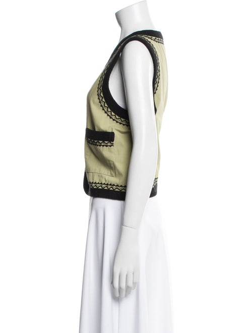 Antik Batik Colorblock Pattern Vest