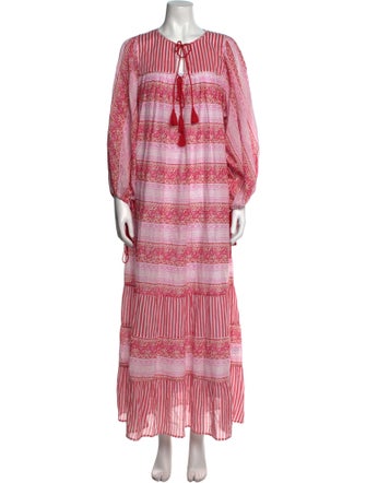 Antik Batik Striped Long Dress