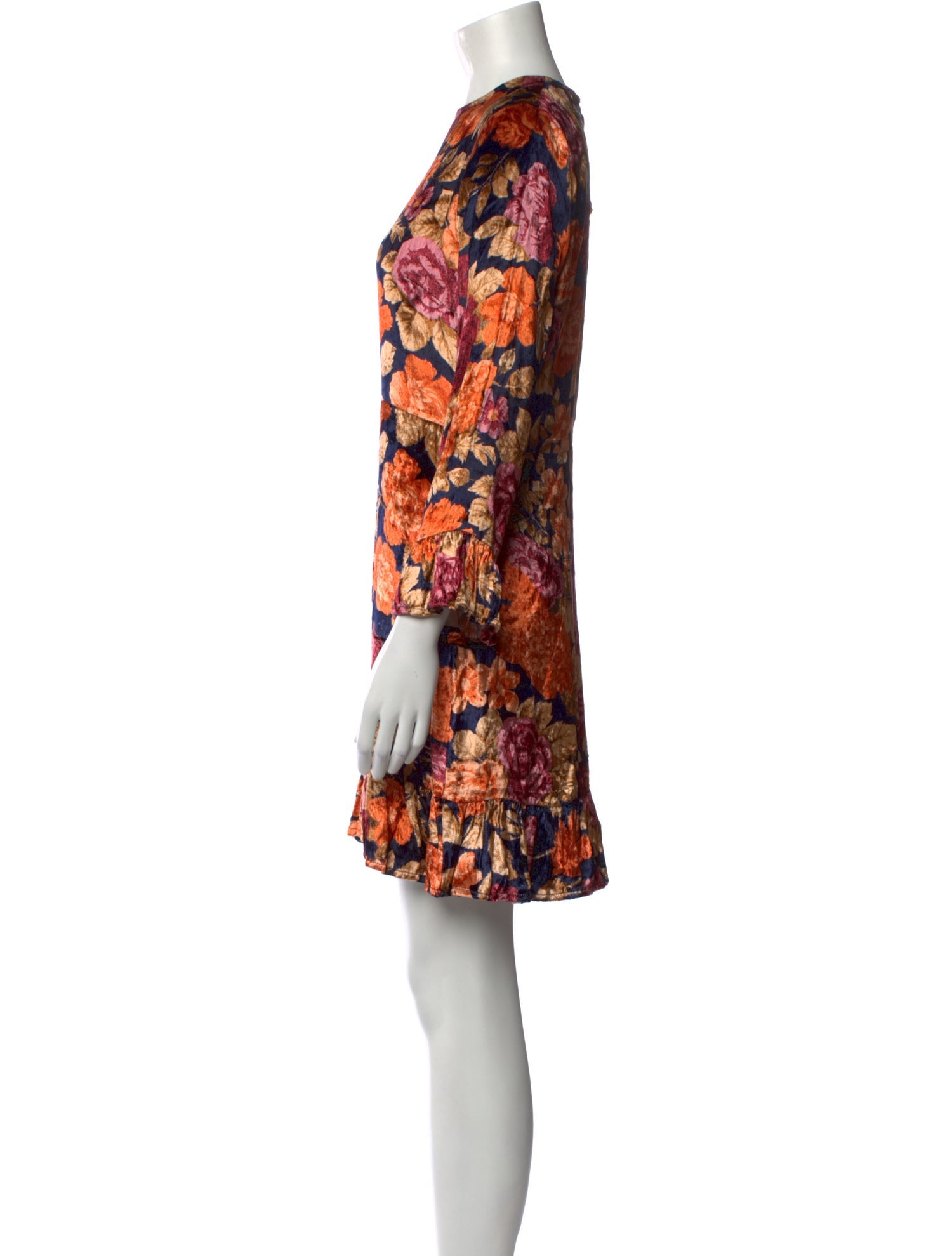 Antik Batik Floral Print Mini Dress