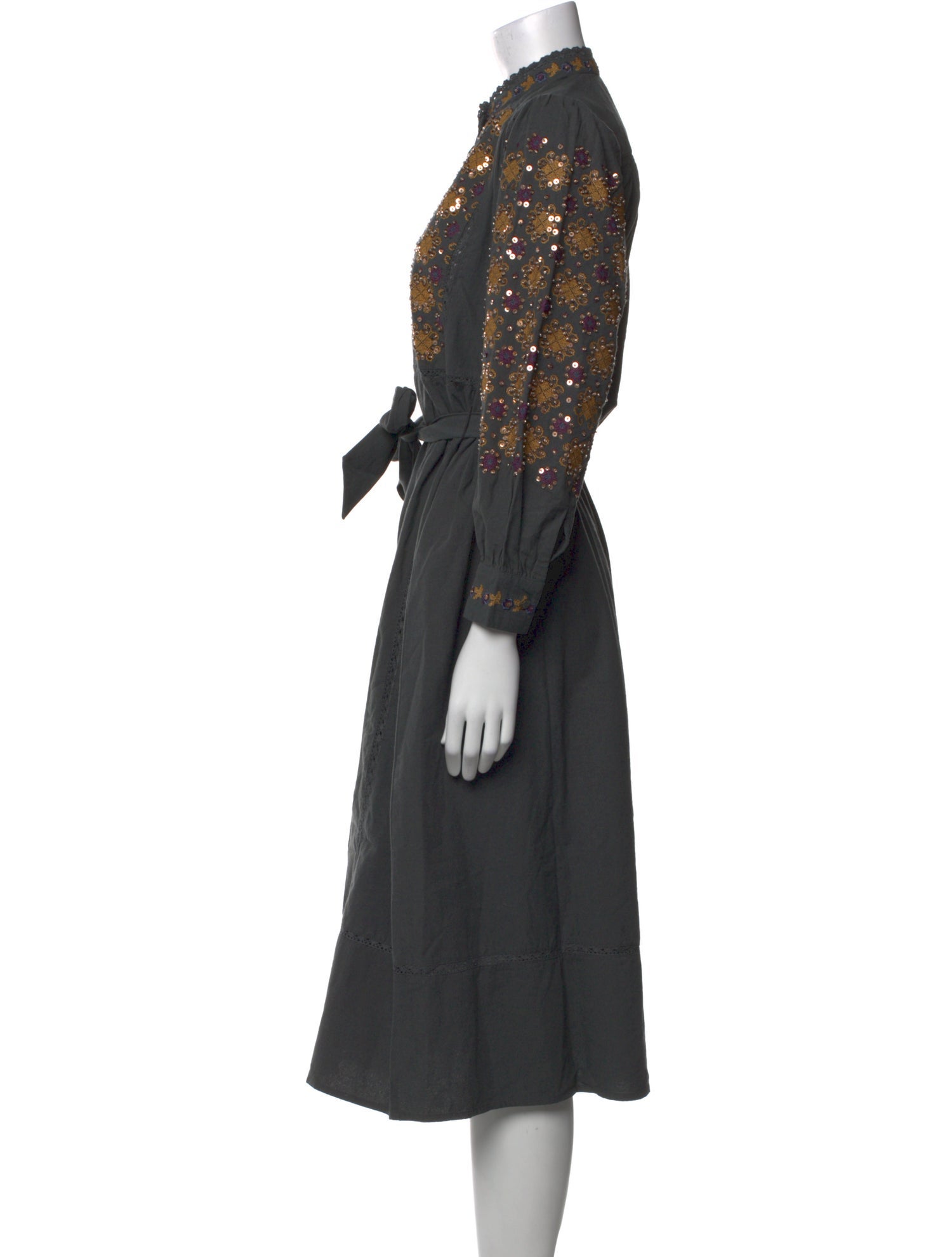 Antik Batik Mock Neck Midi Length Dress w/ Tags