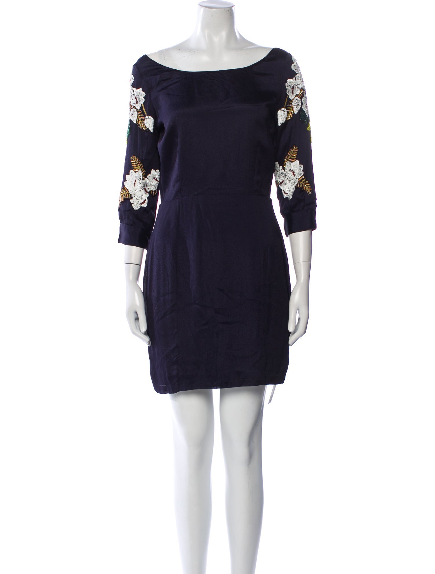 Antik Batik Bateau Neckline Mini Dress