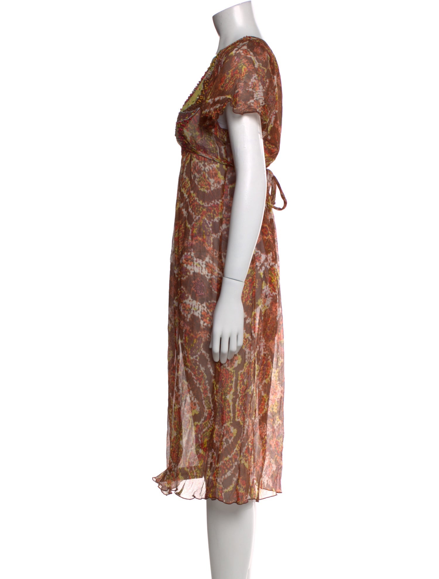 Antik Batik Silk Midi Length Dress