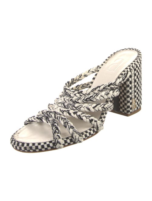 ANTOLINA Plaid Print Leather Trim Embellishment Slides