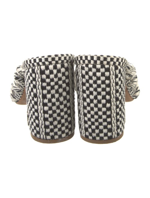 ANTOLINA Plaid Print Leather Trim Embellishment Slides