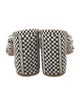 ANTOLINA Plaid Print Leather Trim Embellishment Slides