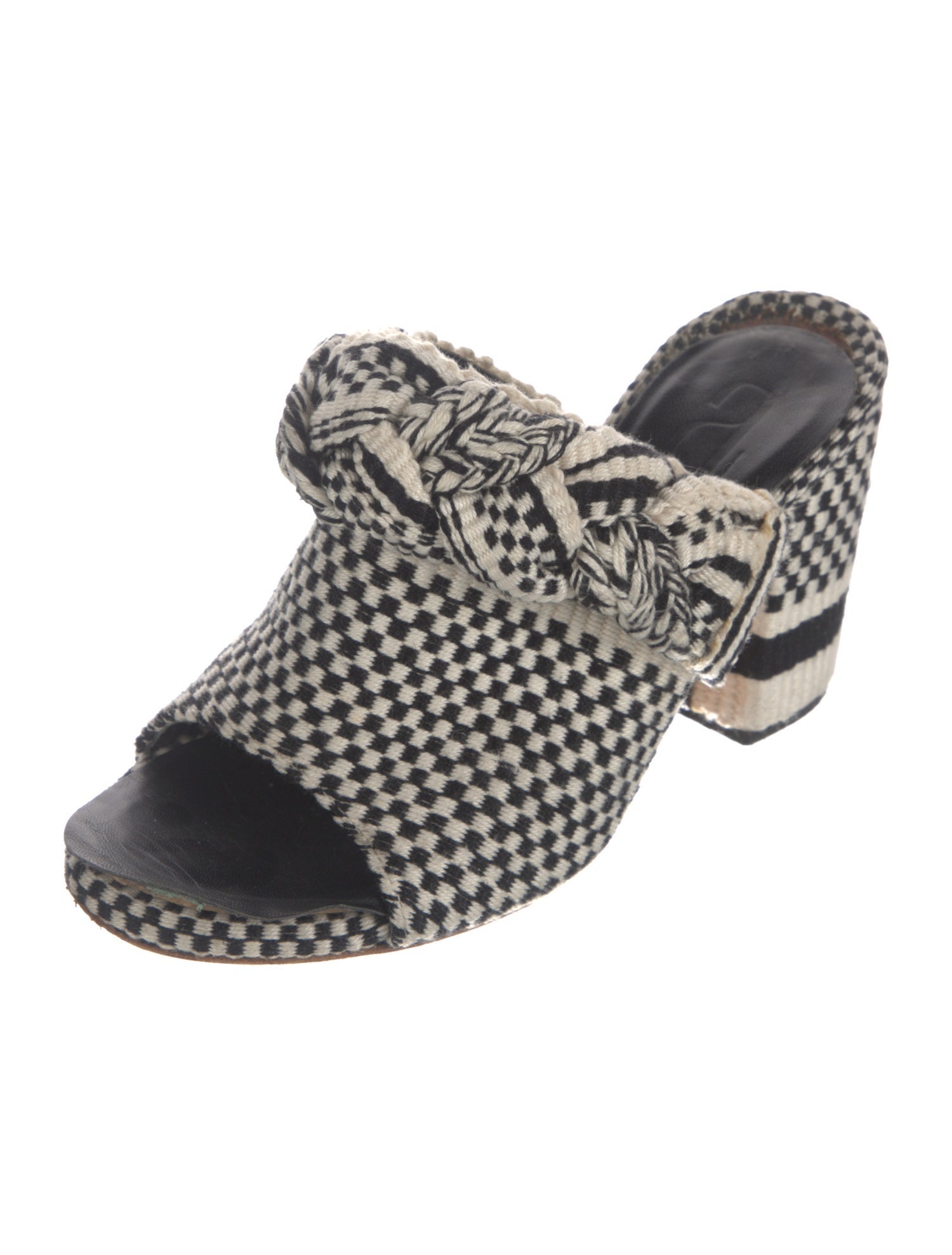 ANTOLINA Striped Braided Accents Slides