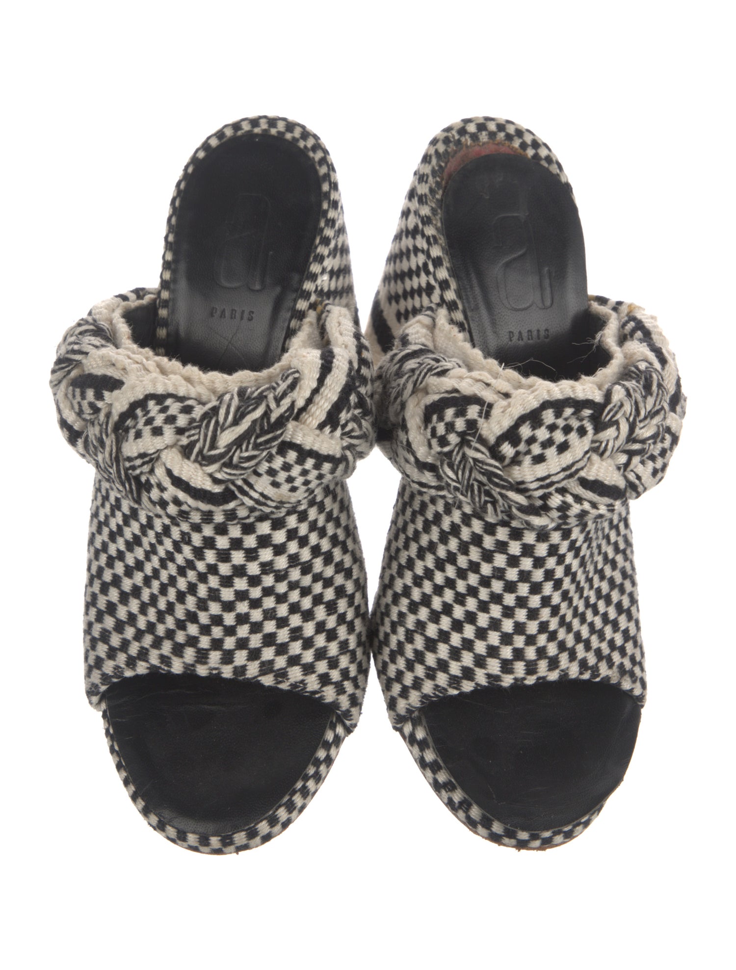 ANTOLINA Striped Braided Accents Slides