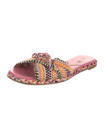 ANTOLINA Printed Bow Accents Slides