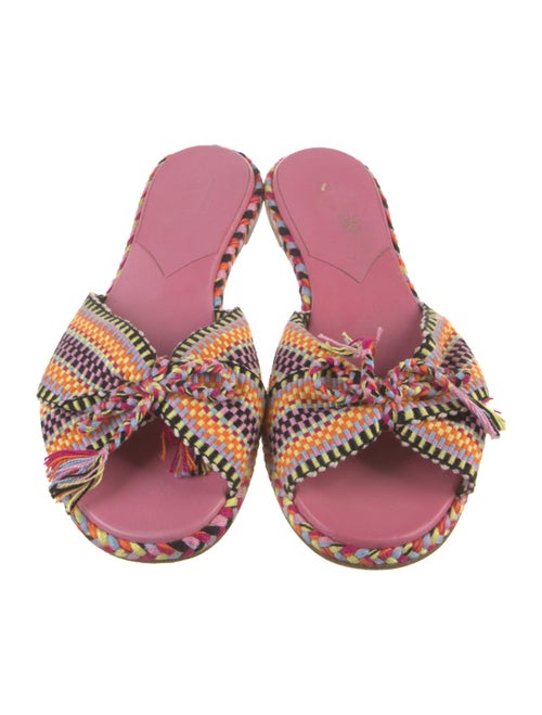 ANTOLINA Printed Bow Accents Slides