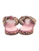 ANTOLINA Printed Bow Accents Slides