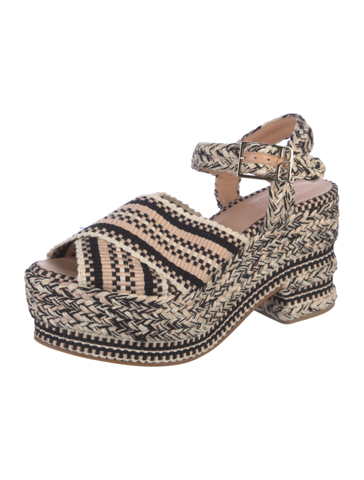 ANTOLINA Raffia Animal Print Espadrilles