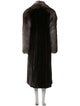 Antonovich Fur Colorblock Pattern Fur Coat