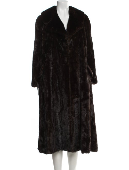 Antonovich Mink Striped Fur Coat