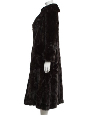 Antonovich Mink Striped Fur Coat