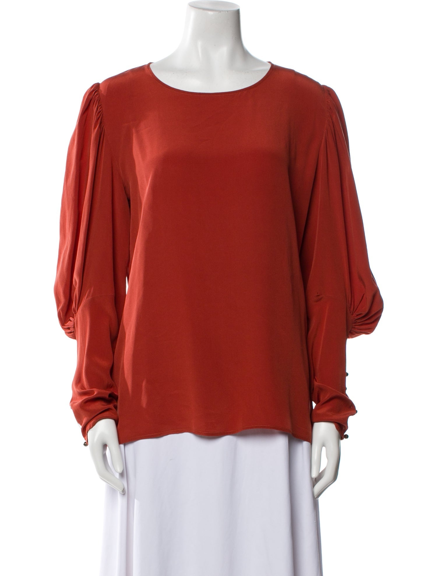 Astier NY Silk Scoop Neck Blouse