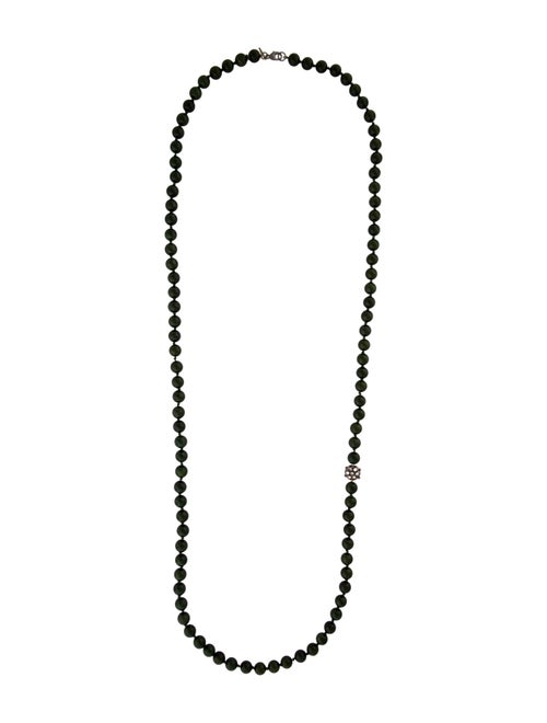 Anzie Dyed Quartzite & Cubic Zirconia Boheme Bead Strand Necklace