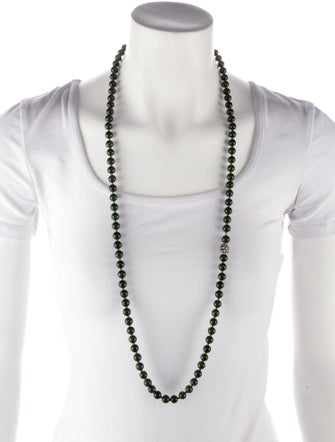 Anzie Dyed Quartzite & Cubic Zirconia Boheme Bead Strand Necklace