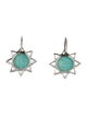 Anzie Amazonite & Topaz Aztec Drop Earrings