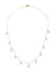 Anzie 14K Topaz Station Necklace