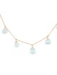 Anzie 14K Topaz Station Necklace