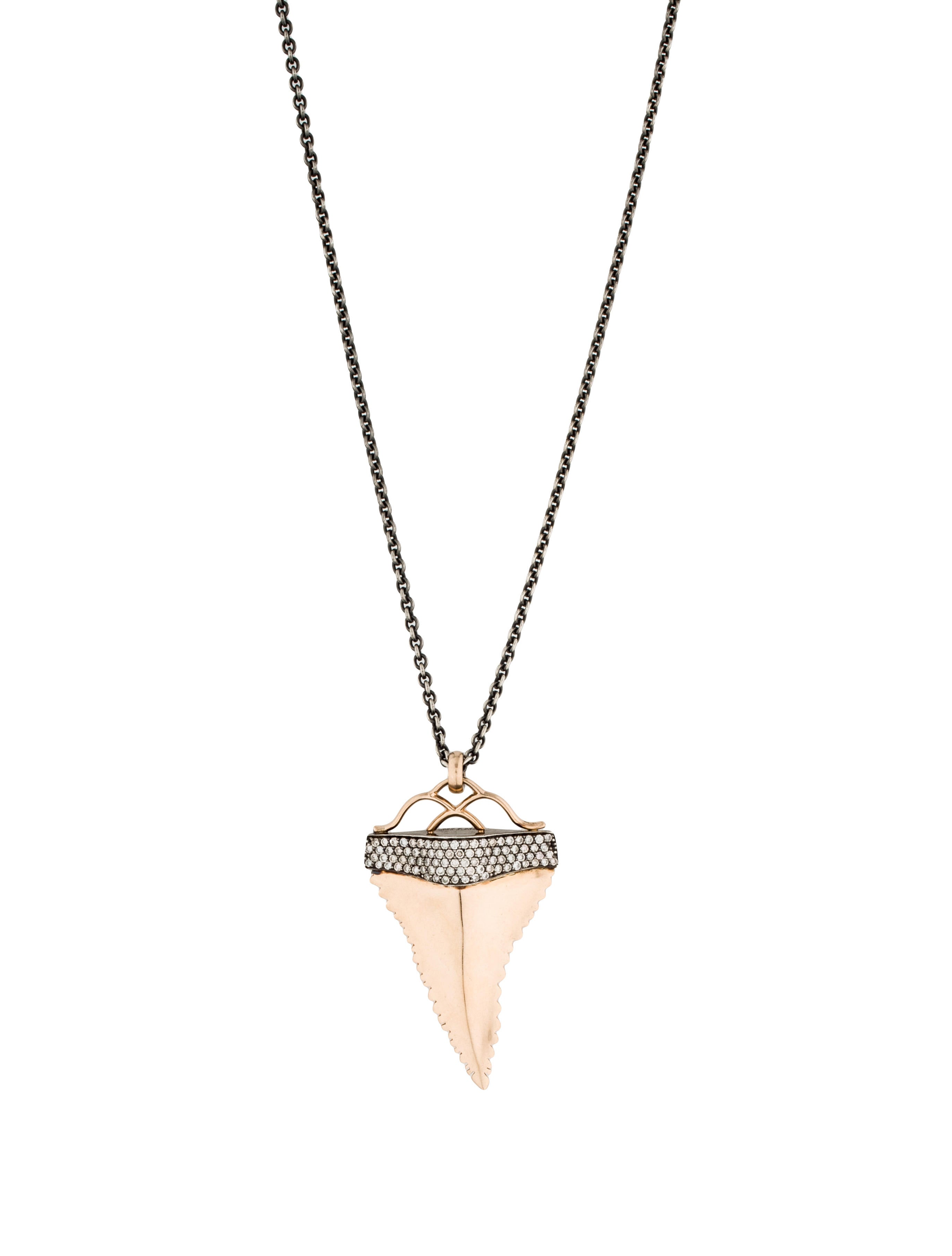 Aspery & Guldag Diamond Shark Tooth Good Luck Necklace