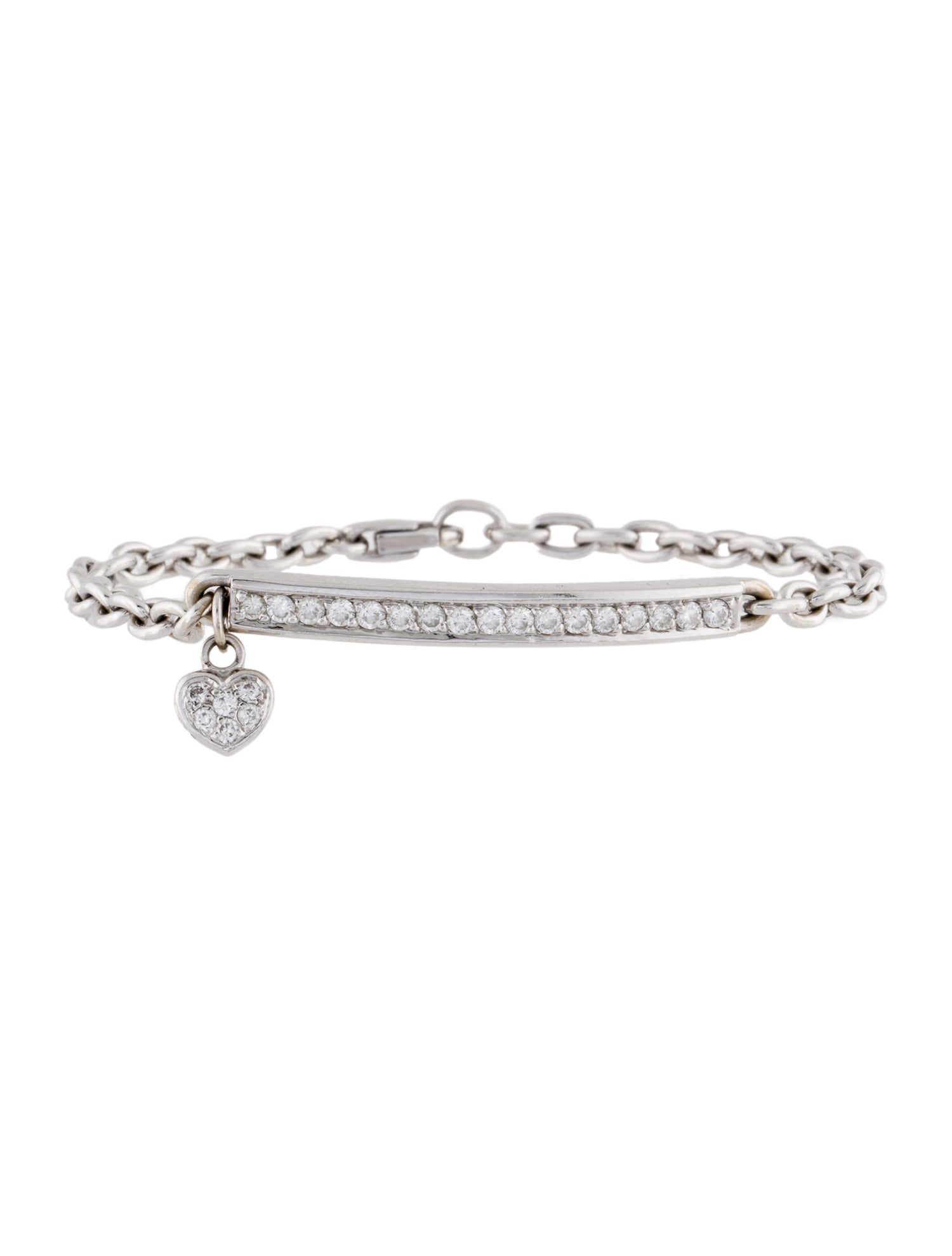 Aspery & Guldag 18K Diamond ID Link Bracelet