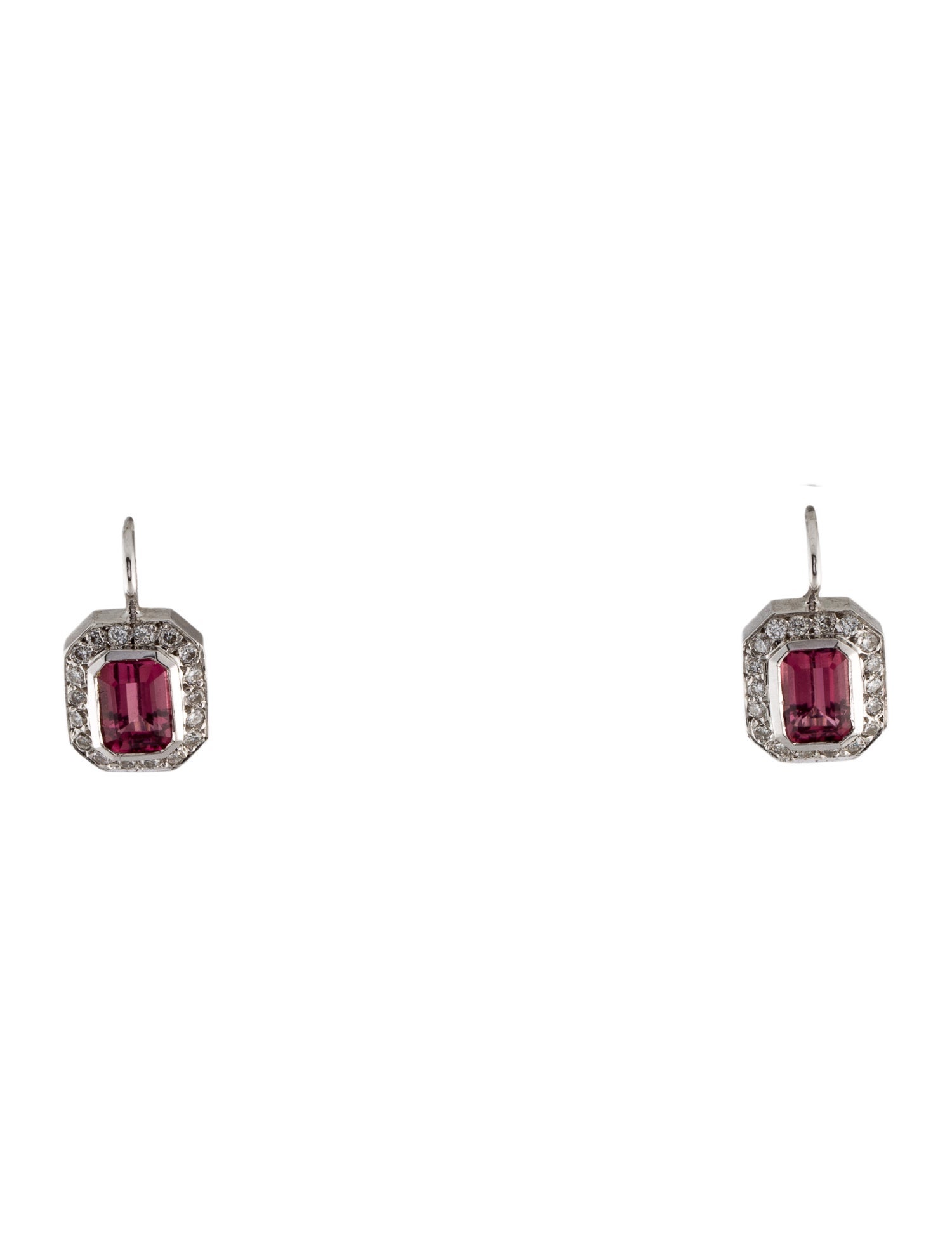 Aspery & Guldag 18K 2.20ctw Tourmaline & Diamond Drop Earrings