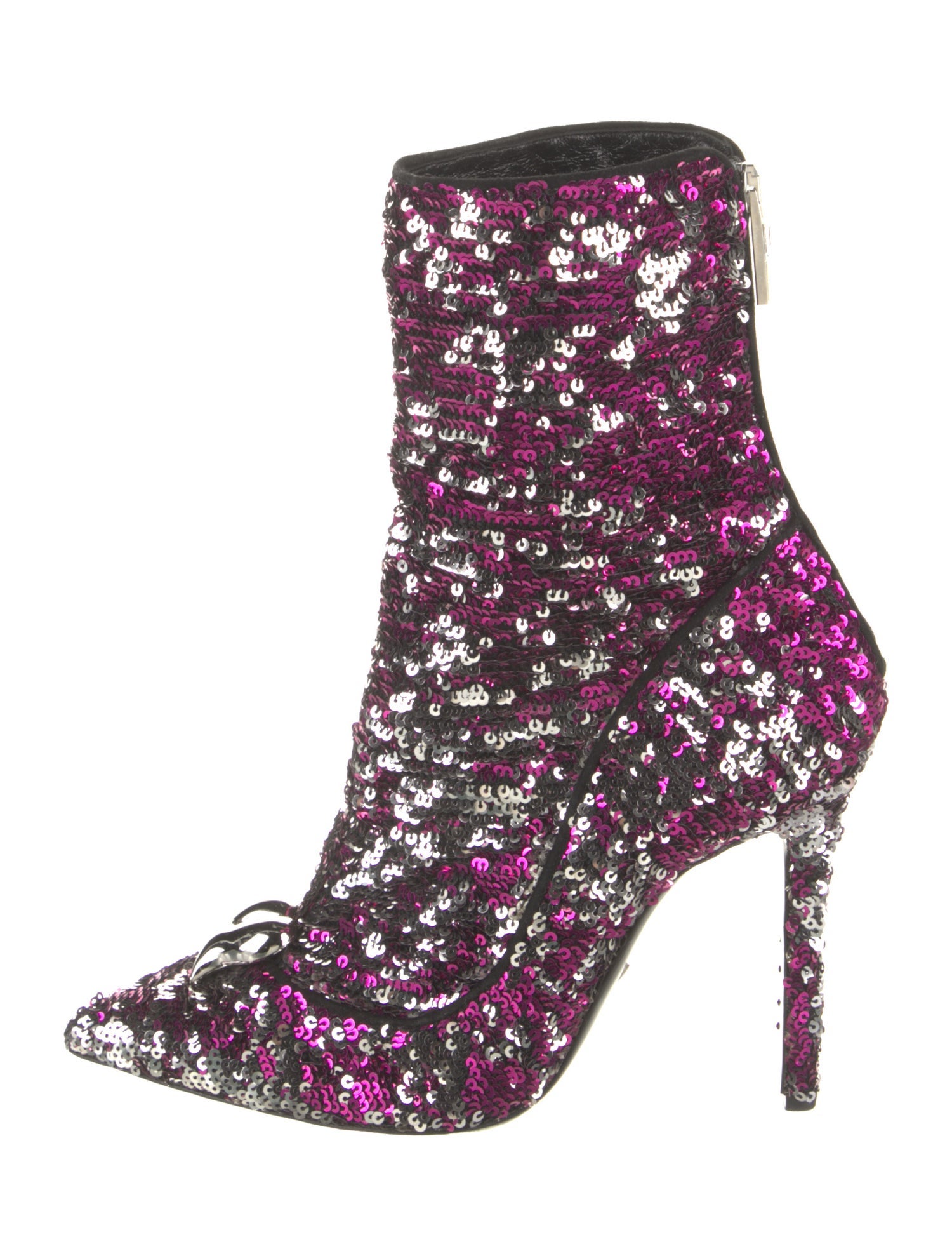 Aperlai Sequins Sock Boots