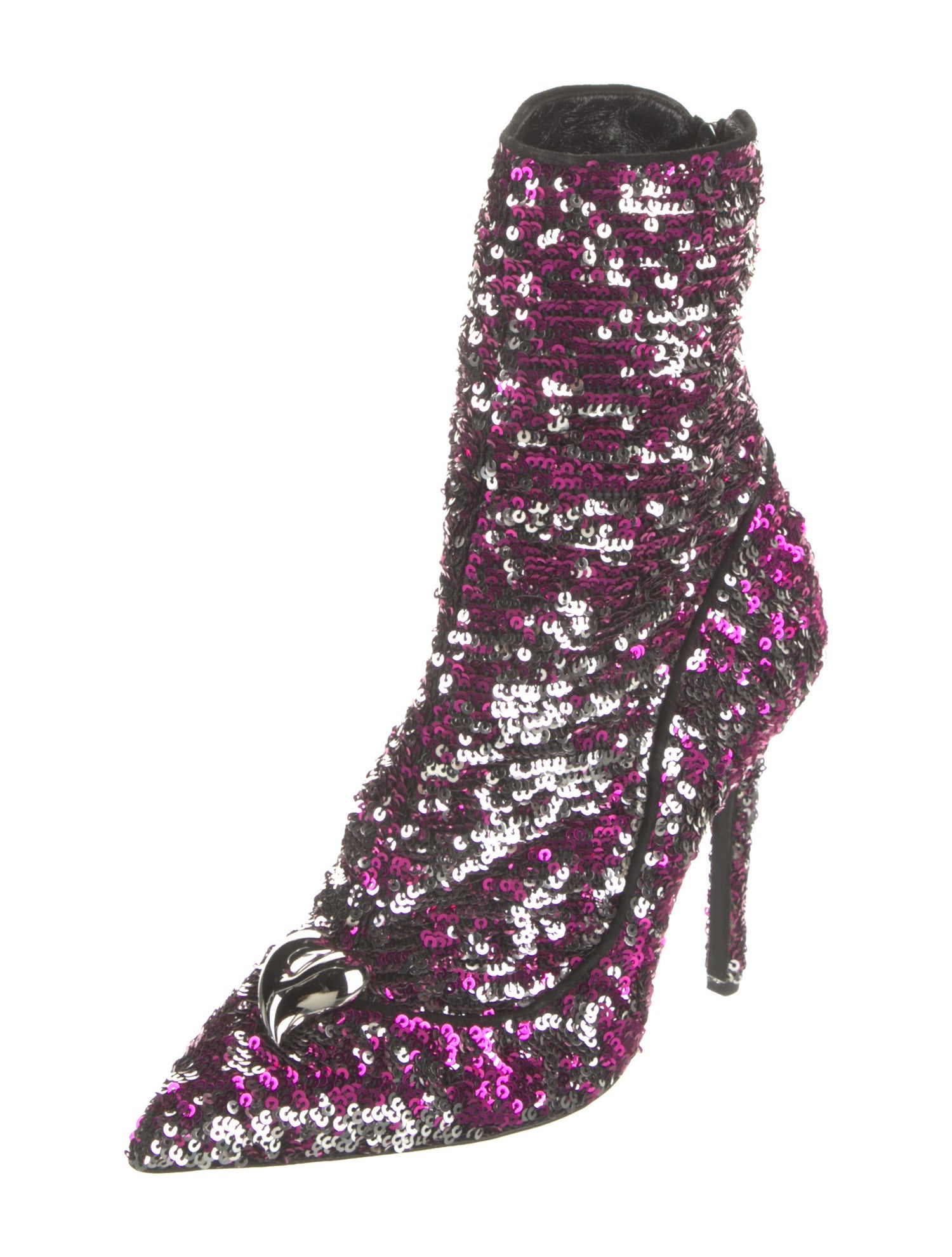 Aperlai Sequins Sock Boots