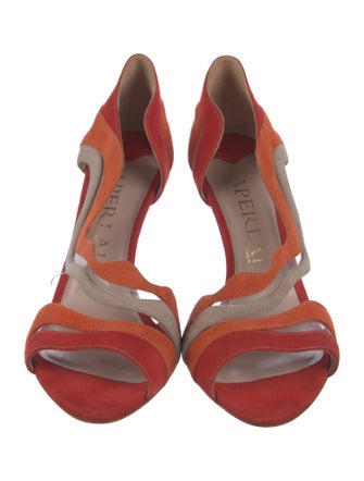 Aperlai Suede D'Orsay Pumps