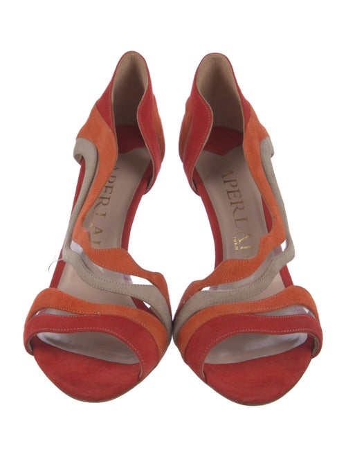 Aperlai Suede D'Orsay Pumps