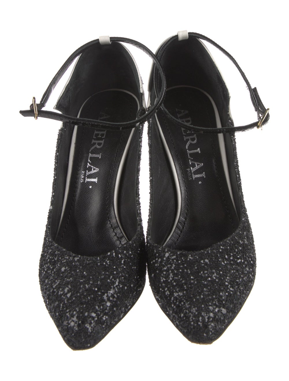Aperlai Glitter Colorblock Pattern Slingback Pumps - image 3
