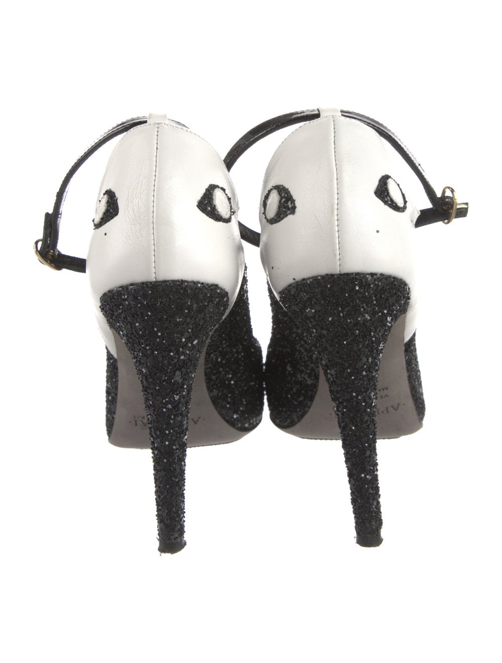 Aperlai Glitter Colorblock Pattern Slingback Pumps - image 4