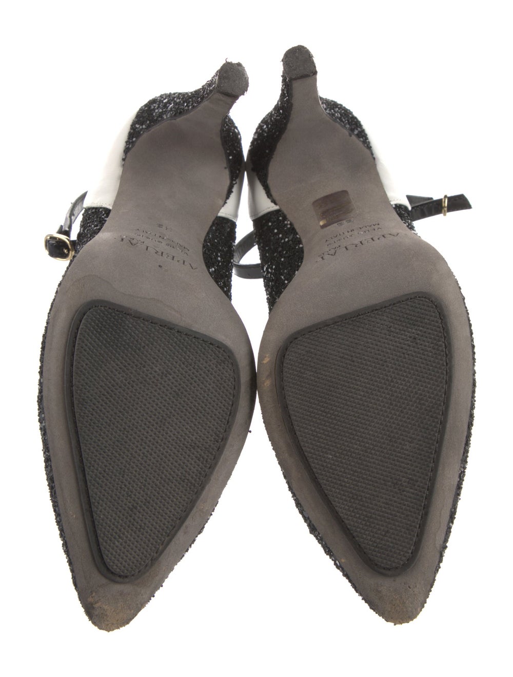 Aperlai Glitter Colorblock Pattern Slingback Pumps - image 5