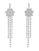 APM Monaco Cubic Zirconia Snowflake Chandelier Earrings